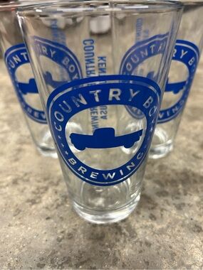 Country Boy Brewing Set of 6 Pint Glasses.  New Never Used